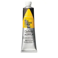 Holbein Heavy Body Artist Acrylics - Luminous Yellow, 60 ml tube