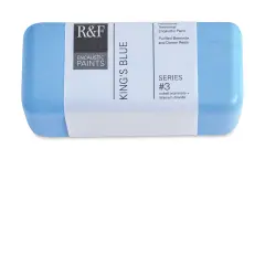 R&F Encaustic Paint Block - King's Blue, 104 ml block