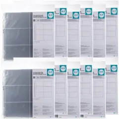Multipack of 12 - We R Post Bound Photo Sleeves 12"X12" 10/Pkg-Six 4"X6" Pockets