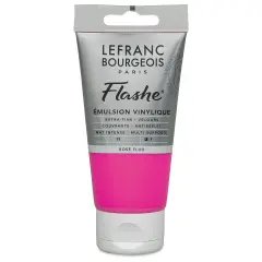 Lefranc & Bourgeois Flashe Vinyl Paint - Fluorescent Pink, 80 ml tube