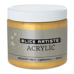 Blick Artists' Acrylic - Iridescent Gold, 16 oz jar