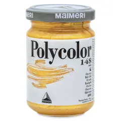 Maimeri Polycolor Vinyl Paints - Rich Gold, 140 ml jar