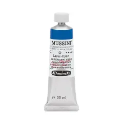 Schmincke Mussini Oil Color - Transparent, Translucent Cyan, 35 ml tube