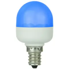 SUNLITE 80256-SU T10 Tubular Indicator Candelabra Base Light Bulb Blue
