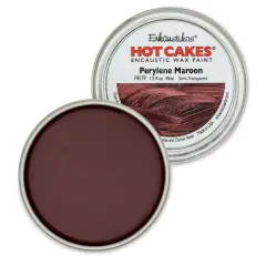 Enkaustikos Hot Cakes Encaustic Paint - Perylene Maroon, 45 ml tin