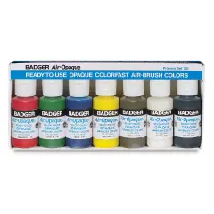 Badger Air-Opaque Airbrush Color - 1 oz, Primary Set