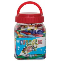 John Bead Plastic Bead Mix - Spaghetti Style, 870 beads