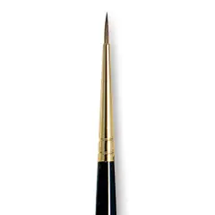Da Vinci Maestro Kolinsky Brush - Full Belly Round, Short Handle, Size 3/0
