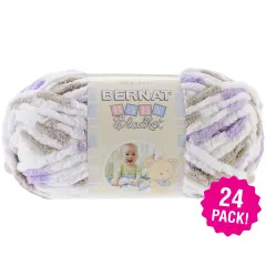Multipack of 24 - Bernat Baby Blanket Yarn-Little Lilac Dove Print