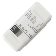 R&F Encaustic Paint Block - Titanium White, 104 ml block