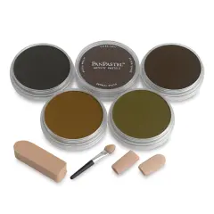PanPastel Artists&rsquo; Painting Pastels Set - Extra Dark Earth Colors, Set of 5