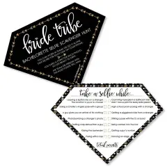 Big Dot of Happiness "Bride Tribe" - Selfie Scavenger Hunt Bridal Shower & Bachelorette Party Game - Set of 12