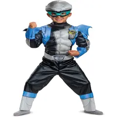 Childs Boy's Power Rangers Beast Morphers Silver Ranger Toddler Costume