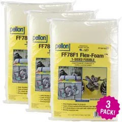Multipack of 3 - Pellon Flex-Foam 1-Sided Fusible Stabilizer-20"X60"