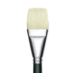 Winsor & Newton Winton Hog Bristle Brush - Bright, Long Handle, Size 18