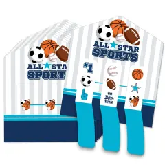 Big Dot of Happiness Go, Fight, Win - Sports - Baby Shower or Birthday Party Game Pickle Cards - Pull Tabs 3-in-a-Row - Set of 12