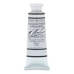 M. Graham Artists' Oil Color - Titanium White Sunflower, 37 ml tube