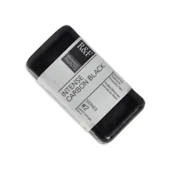 R&F Encaustic Paints - Intense Carbon Black, 40 ml block