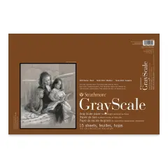 Strathmore 400 Series Gray Scale Pad - 12" x 18", 15 Sheets