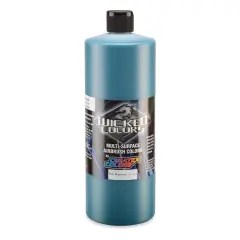 Createx Wicked Colors Airbrush Color - Opaque Phthalo Green, 32 oz, Bottle