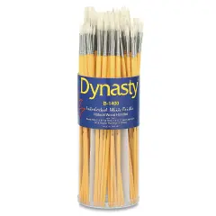 Dynasty White Bristle Brush Assortment - Set of 72