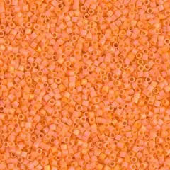 Miyuki Delica Bead 15/0, DBS1593, Matte Opaque Mandarin AB