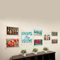 Wexel Art Double Panel Acrylic Display Frame - 23" x 27", Silver Hardware