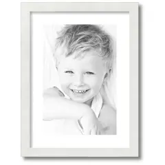 ArtToFrames Collage Photo Picture Frame with 1 - 10x15 inch Openings, Framed in White with Over 62 Mat Color Options and Regular Glass (CSM-3966-1402)