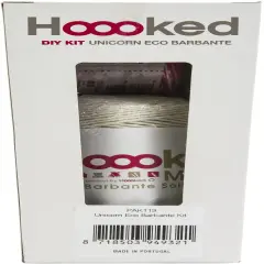 Hoooked Amigurumi DIY Kit W/Eco Barbante Yarn-Unicorn Nora - Off White