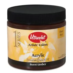 Utrecht Artists' Acrylic Paint - Burnt Umber, Pint
