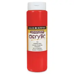 Daler-Rowney Graduate Acrylics - Primary Red, 500 ml bottle