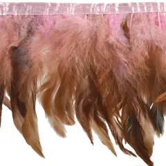 Belagio Feather Trim, 9" Wide, 10-Yard Bolt, Pink