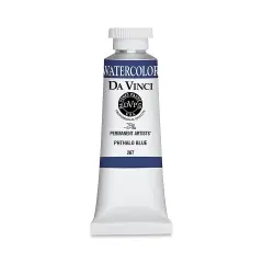 Da Vinci Artists' Permanent Watercolor - Phthalo Blue, 37 ml tube