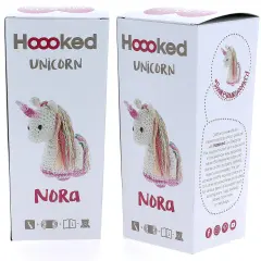 Multipack of 2 - Hoooked Unicorn Nora Yarn Kit W/Eco Barbante Yarn-Off White