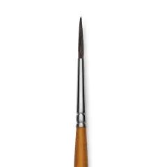Blick Studio Natural Squirrel Brush - Round, Black Handle, Size 4