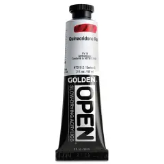 Golden Open Acrylics - Quinacridone Red, 2 oz Tube