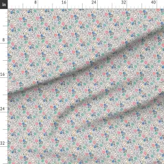Various Fabrics by the Yard or Fat Quarter Small Scale Medical Doctor Nurse Blue Pink Grey Medicine Nursing Hospital Custom Printed Fabric by Spoonflower