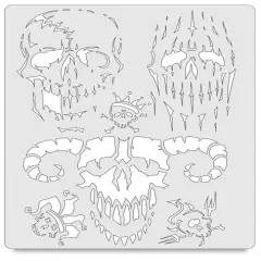 Iwata Artool Freehand Template - Curse of the Skull Master Evil Horde