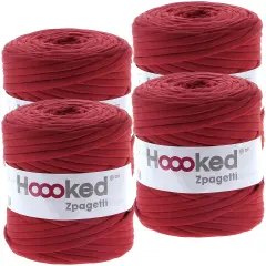 Multipack of 4 - Hoooked Zpagetti Yarn-Fiesta Red