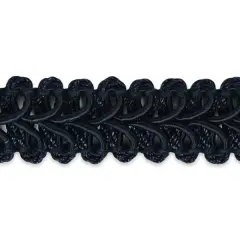 20 yards of Alice Classic Woven BraidTrim | 20 yard cut Navy Blue