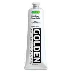 Golden Heavy Body Artist Acrylics - Light Green (Yellow Shade), 5 oz tube