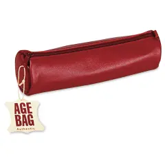 Clairefontaine Round Leather Pencil Case - Red