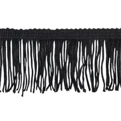 Belagio Chainette Fringe, 2" Wide, 10- Yard Bolt, Black