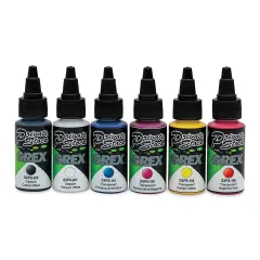 Grex Private Stock Airbrush Base Modifier - Primary Colors, Set of 6, 1 oz