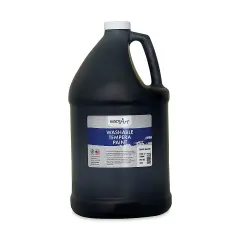 Handy Art Washable Paint - Black, 128 oz