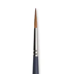 Winsor & Newton Professional Watercolor Synthetic Sable Brush - Pointed Round, Size 6, Short Handle