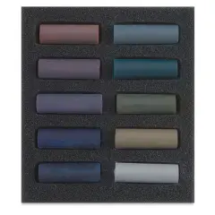 Rembrandt Soft Pastel Set - Dark Shades, Set of 10 Half Sticks