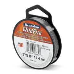 Beadalon WildFire Beading Thread - Grey, 0.008", 125 yds