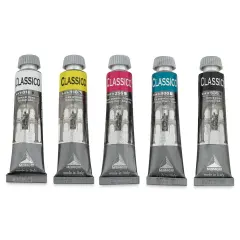 Maimeri Classico Oil Colors - Set of 5, Primary Colors, 20 ml Tubes
