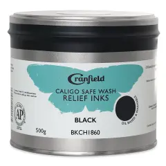Cranfield Caligo Safe Wash Relief Ink - Black, 500 g